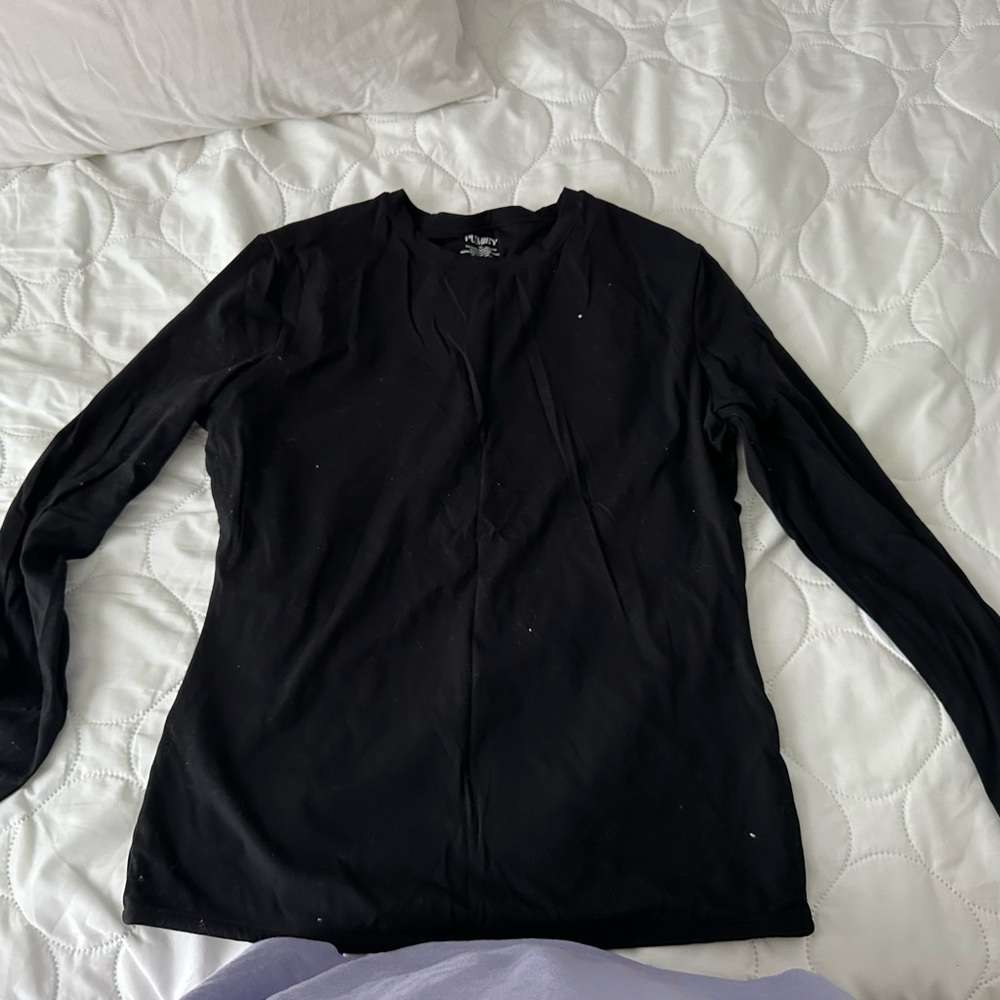 Women's Black Long Sleeve Tee